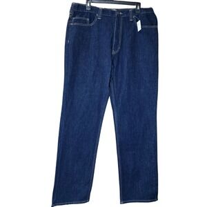 Schmidt Workwear Jeans Blue Straight Relaxed Fit Comfort Flex 36x34 NWT